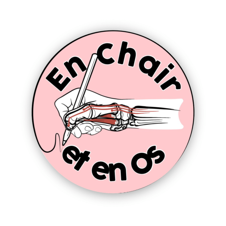 Logo cercle blanc en chair et en os - Quimper Brest
